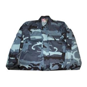 4 Pocket BDU Shirt (Cotton/Poly Twill)(Sky Blue Camo)
