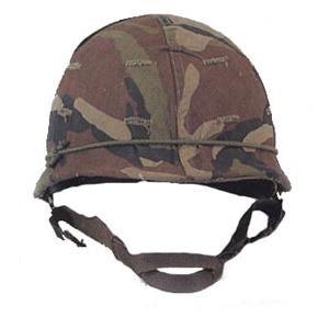 Steel Helmet Woodland Camouflage (Used)
