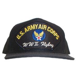 Army Air Corps Cap with WWII Flyboy (Dark Navy)
