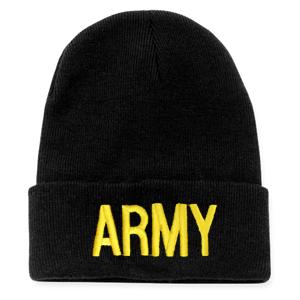 Army Letters Watch Cap (Black)