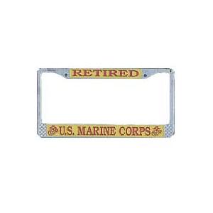 US Marine Corps Retired License Plate Frame