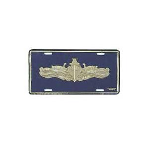 Navy Surface Warfare Gold License Plate