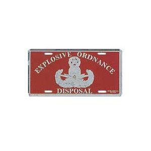 Marine Master EOD License Plate
