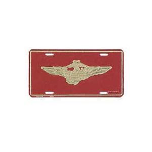 Marine Globe & Anchor W/ Wings License Plate