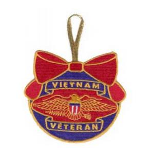 Embroidered Vietnam Veteran Christmas Ornament