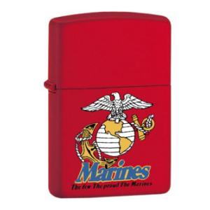 Marines The Few The Proud Zippo Lighter (Red Matte)