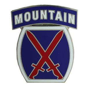 10th Mountain Division Combat Service I.D. Badge