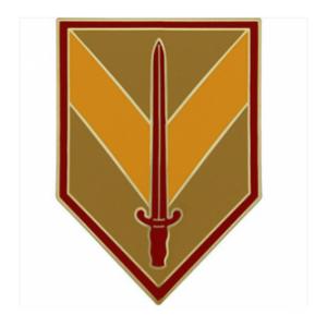 1st Sustainment Brigade Combat Service I.D. Badge
