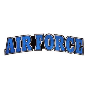 Air Force Text Back Patch