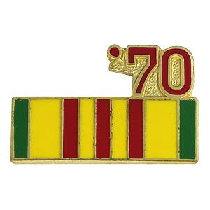 Vietnam Service Ribbon with 70 Pin