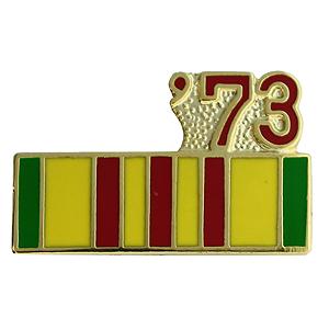 Vietnam Service Ribbon with 73 Pin