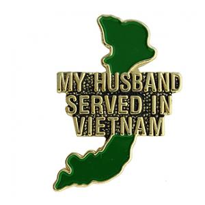 Vietnam My Husband Served Pin