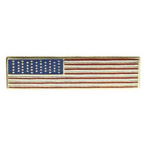 Rectangle American Flag Pin