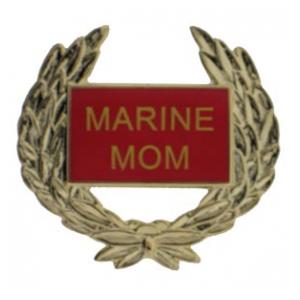 Marine Mom Wreath Pin