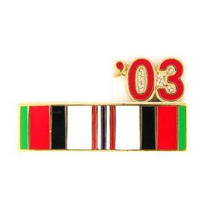 Afghanistan Service Ribbon with 03' Pin