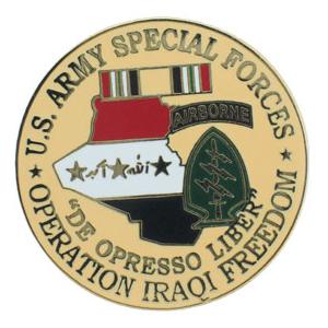 Operation Iraqi Freedom U.S. Army Special Forces Pin