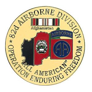 Operation Enduring Freedom 82nd Airborne Division Pin