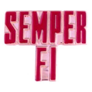 Marine Corps Semper Fi Script Pin