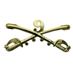 9th Cavalry Crossed Sabres Pin