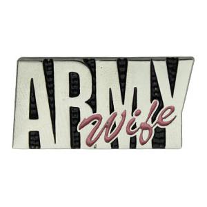 Army Wife Script Pin