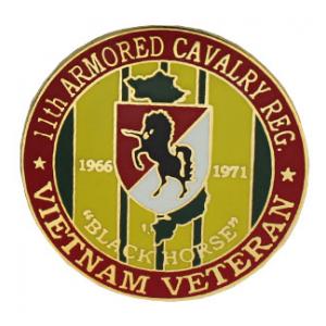 Vietnam Veteran 11th Armored Cavalry Pin