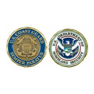 Coast Guard Department Of Homeland Security Challenge Coin