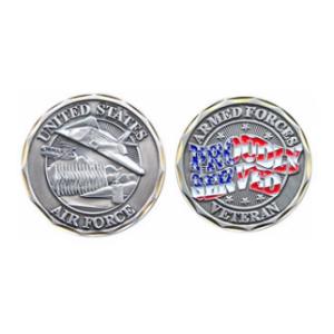Prouldy Served Air Force Veteran Challenge Coin