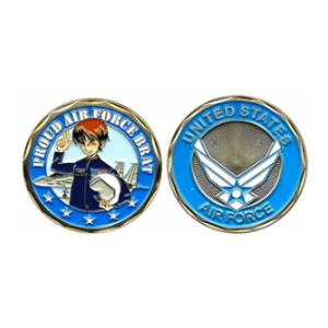 Proud Air Force Brat Challenge Coin