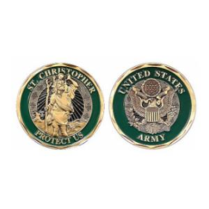 U.S. Army St. Christopher Challenge Coin