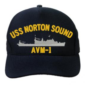 USS Norton Sound AVM-1 (Dark Navy) (Direct Embroidered)