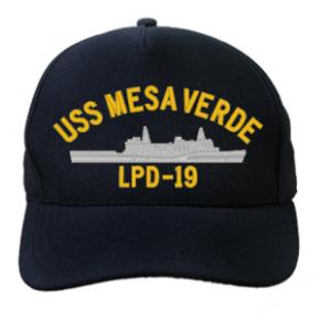 USS Mesa Verde LPD-19 Cap (Dark Navy) (Direct Embroidered)