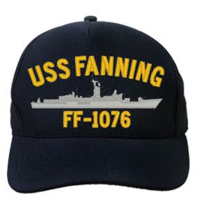 USS Fanning FF-1076 Cap (Dark Navy) (Direct Embroidered)