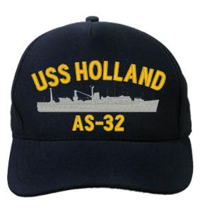 USS Holland AS-32 Cap (Dark Navy) (Direct Embroidered)