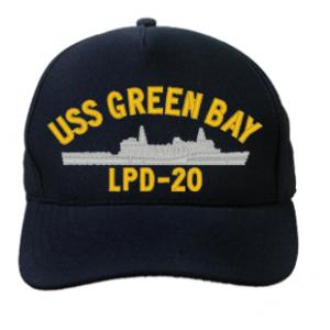 USS Green Bay LPD-20 Cap (Dark Navy) (Direct Embroidered)