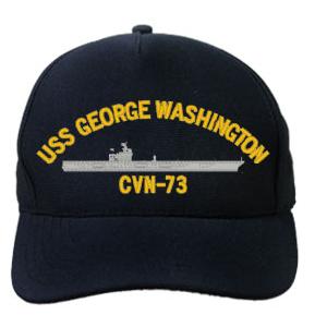 USS George Washington CVN-73 Cap (Dark Navy) (Direct Embroidered)