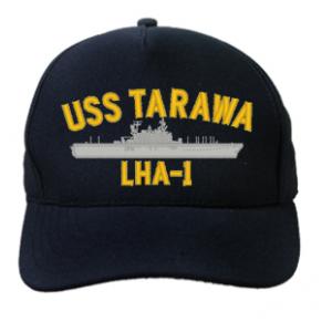 USS Tarawa LHA-1 Cap (Dark Navy) (Direct Embroidered)