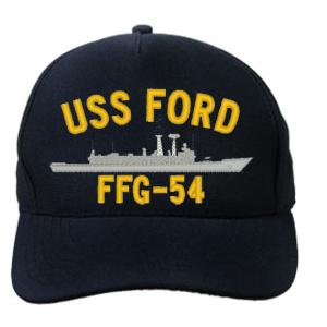 USS Ford FFG-54 Cap (Dark Navy) (Direct Embroidered)