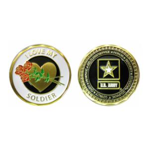 U.S. Army I Love My Soldier Challenge Coin