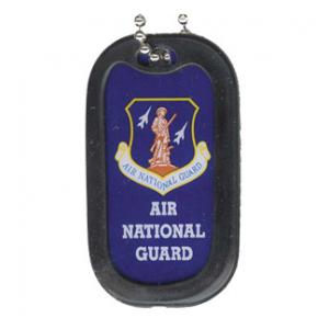 US Air Force Air National Guard Dog Tag with Logo