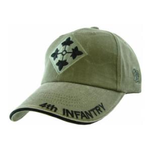 4th Infantry Extreme Embroidery Cap (Olive Drab)