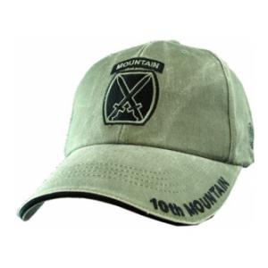 10th Mountain Division Extreme Embroidery Cap (Olive Drab)