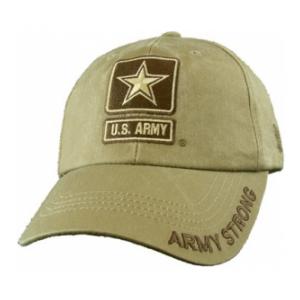 U.S. Army Star Logo Extreme Embroidery Cap (Khaki)