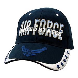 Air Force Cap with Stars on Visor (Dark Navy)