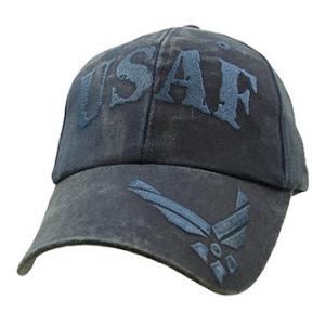Air Force Distressed Cap (Pre-Washed Dark Navy)