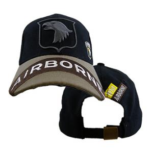 101st Airborne Gray Logo Cap (Black & Tan)