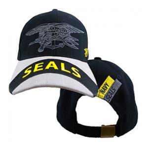 US Navy Seals Gray Logo Cap (Black & Gray)