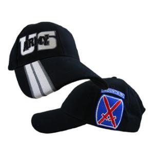 10th Mountain Division Cap Side Logo Cap (Black)