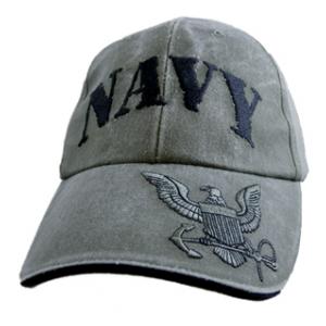 US Navy Cap with Logo on Visor (OD Green)