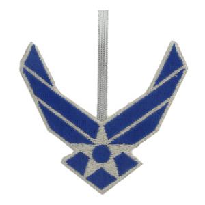 Embroidered Air Force Logo Embroidered Christmas Ornament