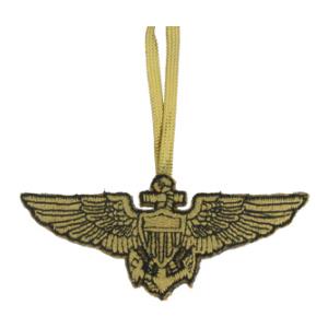 Embroidered Naval Aviator Wing Christmas Ornament